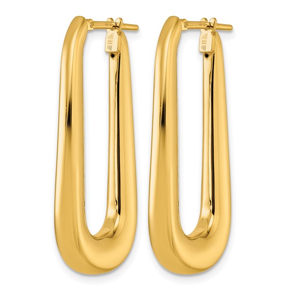 Herco Gold Polished Hoop Earrings