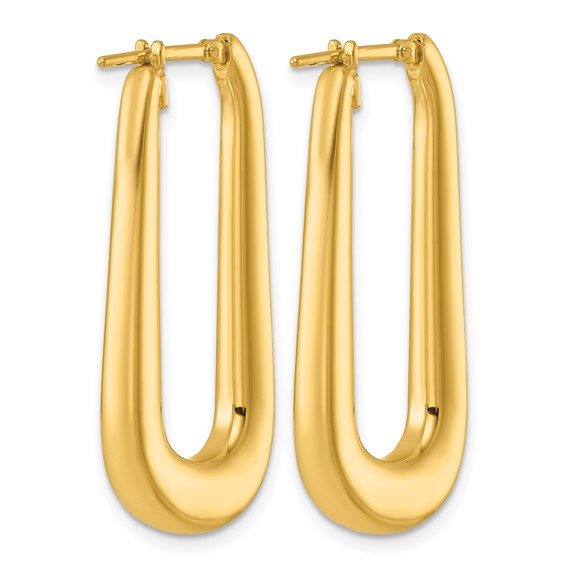 Herco Gold Polished Hoop Earrings