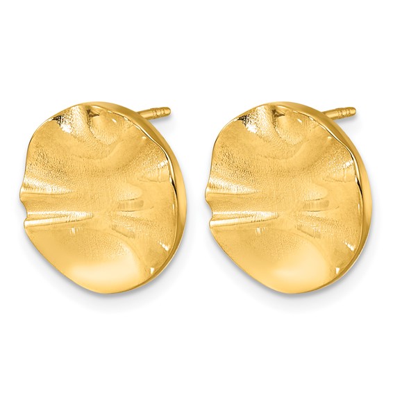 Herco 14K Polished Circle Earrings