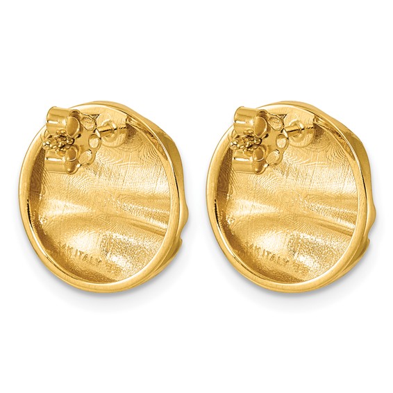 Herco 14K Polished Circle Earrings