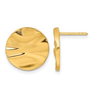 Herco 14K Polished Circle Earrings