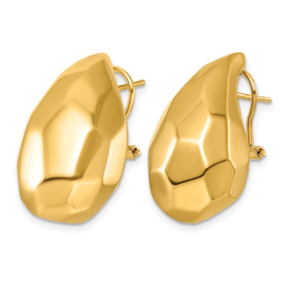 Herco Gold Polished Hoop Earrings