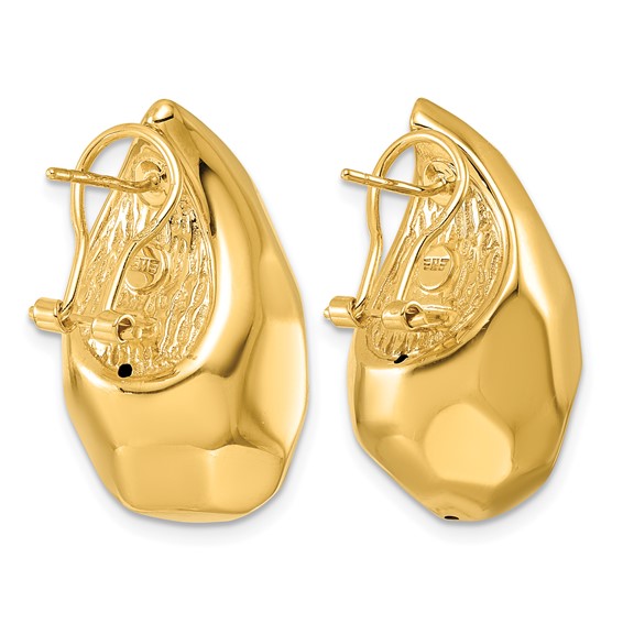 Herco Gold Polished Hoop Earrings