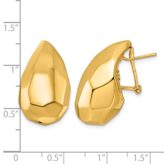 Herco Gold Polished Hoop Earrings