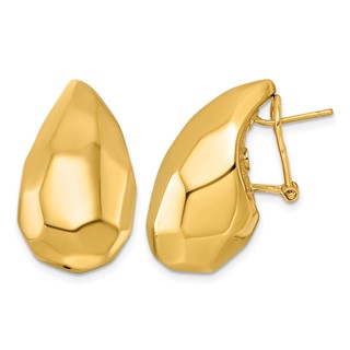 Herco Gold Polished Hoop Earrings