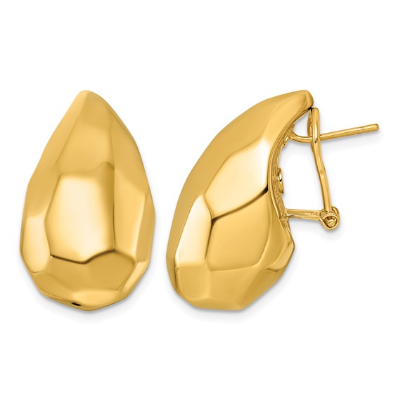 Herco Gold Polished Hoop Earrings
