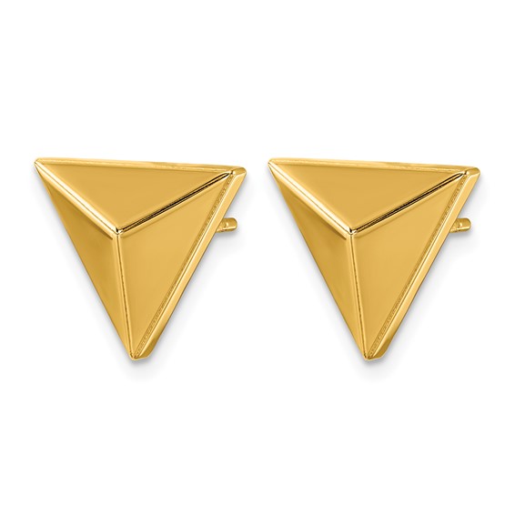Herco 14K Polished Triangular Post Earrings