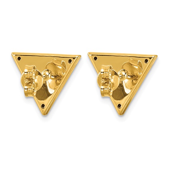 Herco 14K Polished Triangular Post Earrings