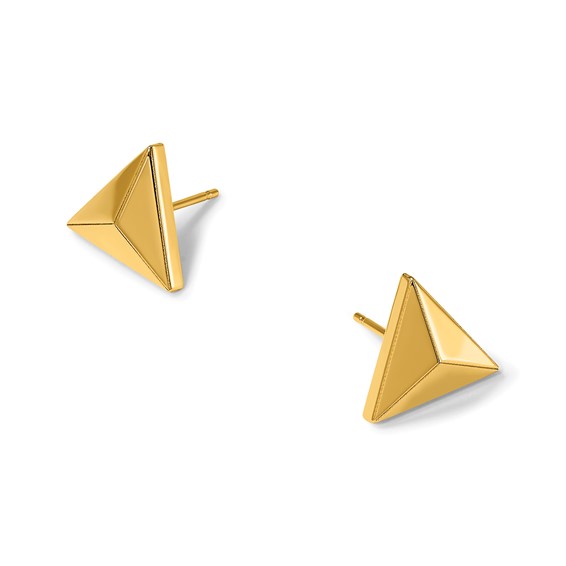 Herco 14K Polished Triangular Post Earrings