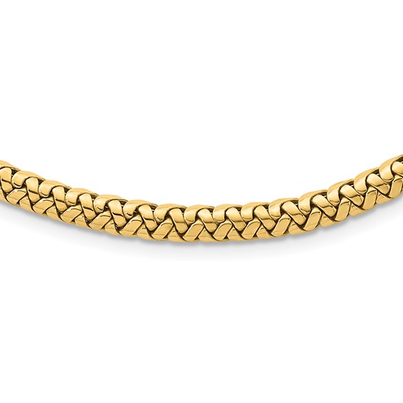 Herco 14K Polished Fancy Link Collar Necklace