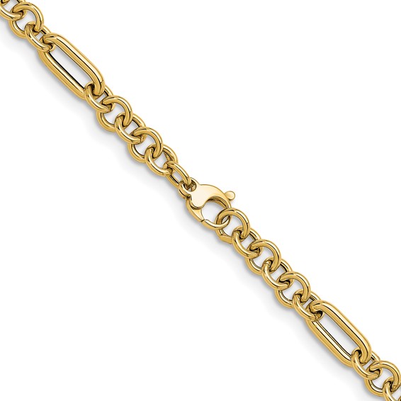 Herco 14K Polished Fancy Link Necklace