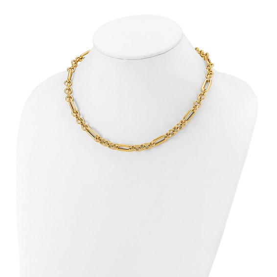 Herco 14K Polished Fancy Link Necklace
