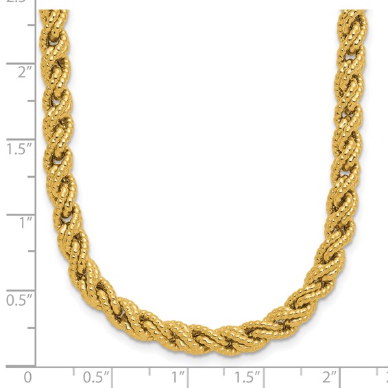 Herco Polished Textured and Twisted Rope Necklaces