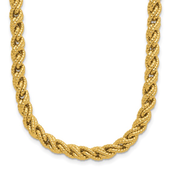 Herco Polished Textured and Twisted Rope Necklaces