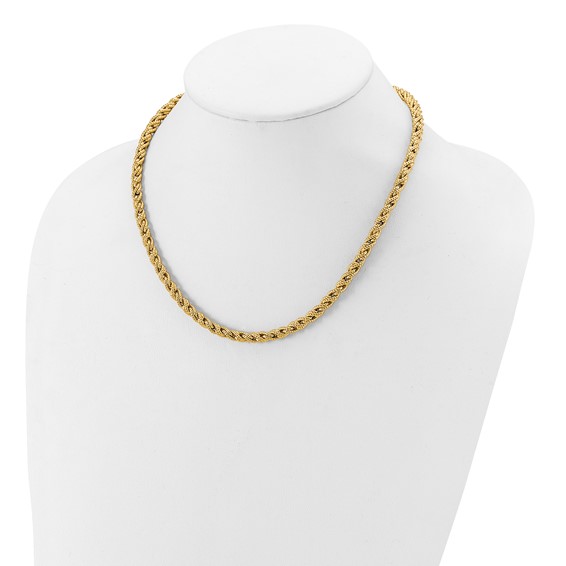 Herco Polished Textured and Twisted Rope Necklaces
