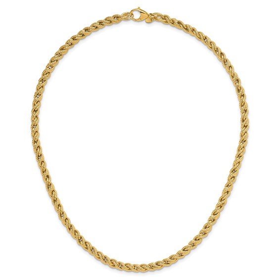 Herco Polished Textured and Twisted Rope Necklaces