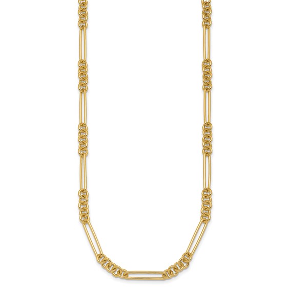 Herco 14K Polished Solid Fancy Link Necklace