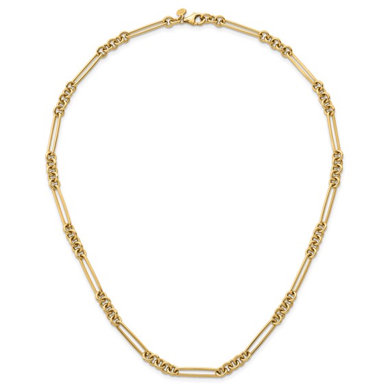 Herco 14K Polished Solid Fancy Link Necklace