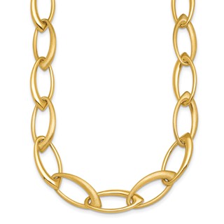 Herco 14K Polished and Satin Fancy Link Necklace