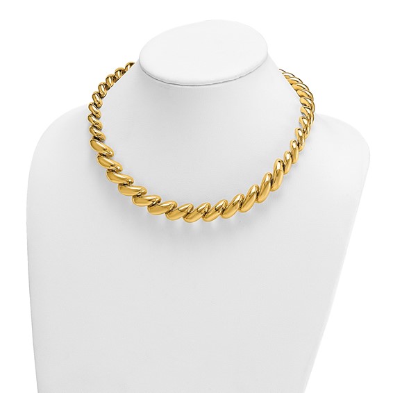 Herco Polished Graduated San Marco Chain Necklaces