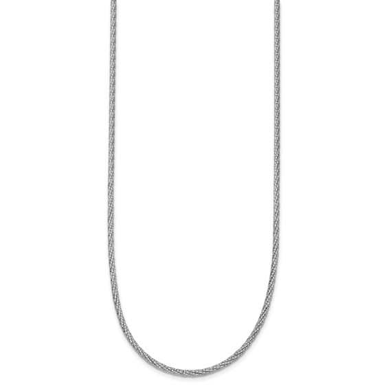 Herco 14K Polished Diamond-cut Twisted Wire w/ 1in Ext. Necklaces
