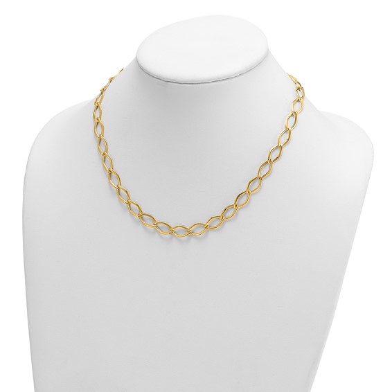 Herco 14K Polished Fancy Lightweight 8mm Chain Necklace