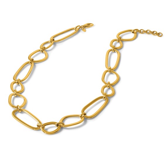 Herco 14K Polished Fancy Contemporary Link 17 Inch with 1.5 Inch Extension Necklace