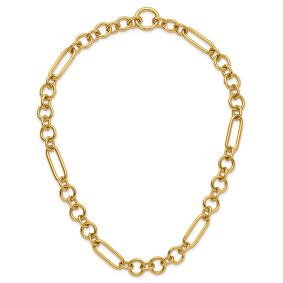 Herco 14K Polished Fancy Mixed Link 19.75 Inch Necklace