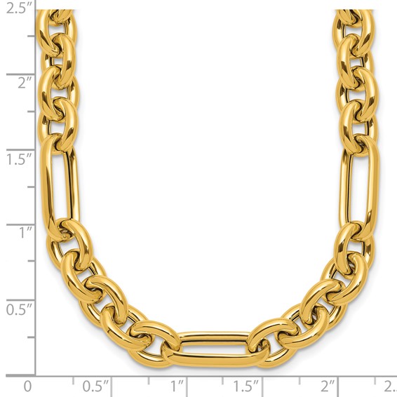 Herco 14K Polished 8.2mm Mixed Cable/Paperclip 18.25in Necklace