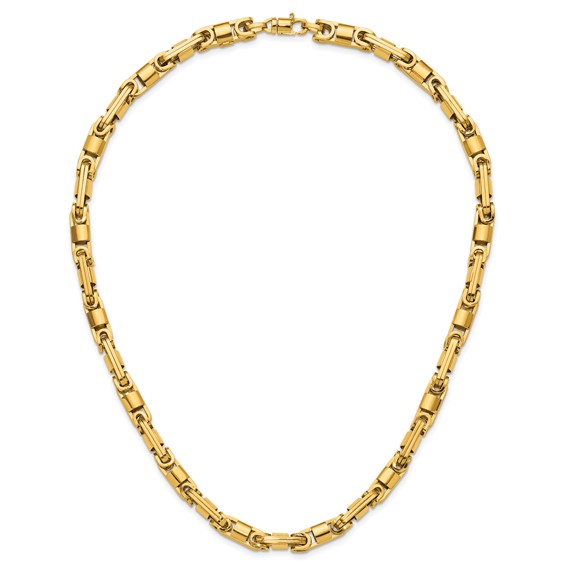 Herco 14K Polished 6.75mm Fancy Byzantine Link 20 Inch Necklace