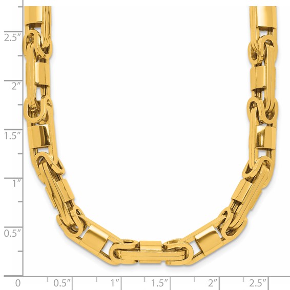 Herco 14K Polished 6.75mm Fancy Byzantine Link 20 Inch Necklace
