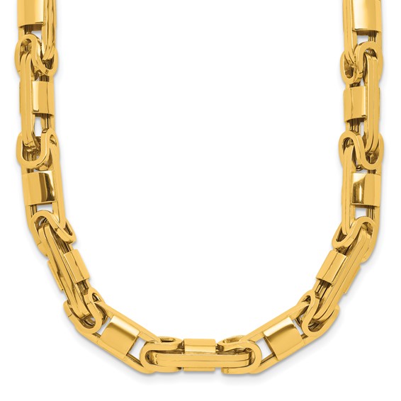 Herco 14K Polished 6.75mm Fancy Byzantine Link 20 Inch Necklace