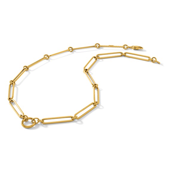 Herco 14K Polished Fancy Elongated Link 18 Inch Necklace