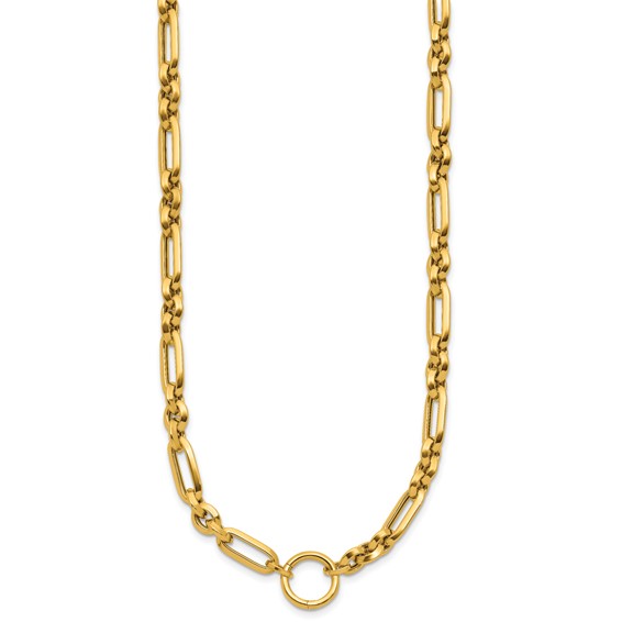 Herco 14K Polished Knife Edge Fancy Link 18.5 Inch Necklace