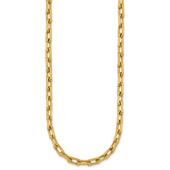 Herco 14K Polished 5.0mm Rectangular Link 18 Inch Necklace