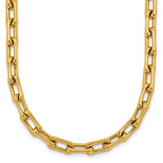 Herco 14K Polished 5.0mm Rectangular Link 18 Inch Necklace