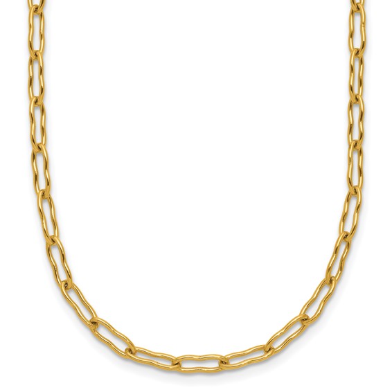 Herco 14K Polished Solid Fancy 3.0mm Link 18 Inch Necklace