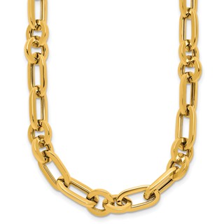 Herco 14K Polished Mixed Rolo and Paperclip Link 18 Inch Necklace