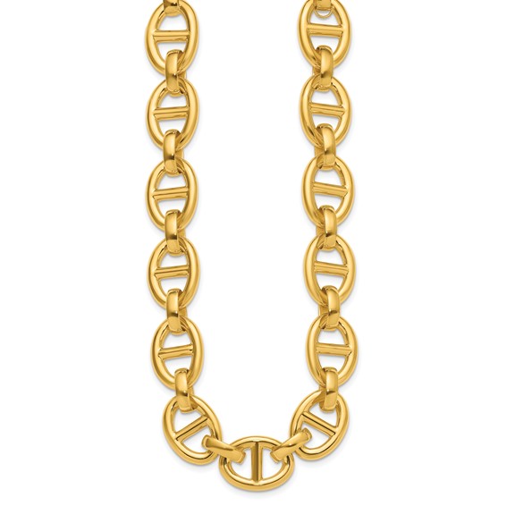 Herco 14K Polished 18.7mm Anchor Link 16 Inch Necklace