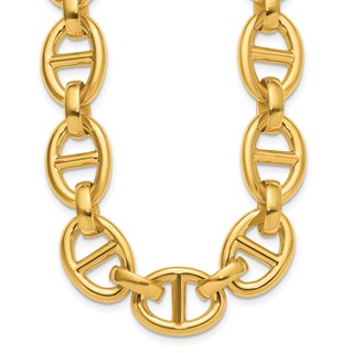 Herco 14K Polished 18.7mm Anchor Link 16 Inch Necklace