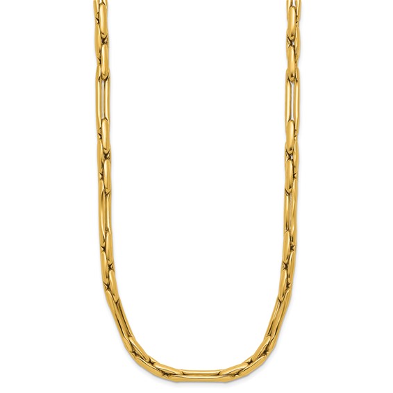 Herco 14K Polished Fancy Link 18 Inch Necklace