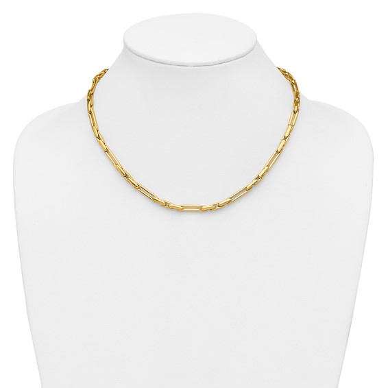 Herco 14K Polished Fancy Link 18 Inch Necklace