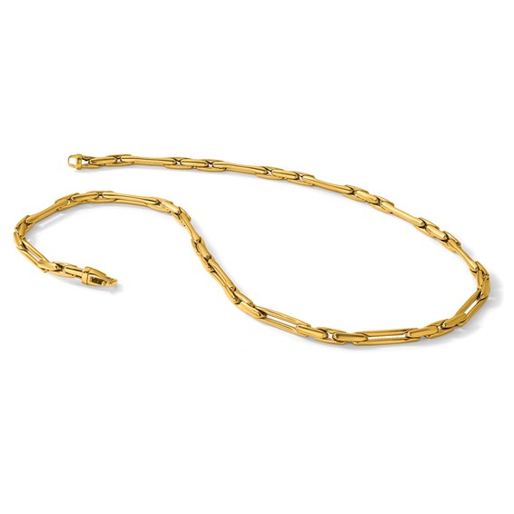 Herco 14K Polished Fancy Link 18 Inch Necklace
