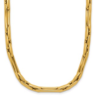 Herco 14K Polished Fancy Link 18 Inch Necklace