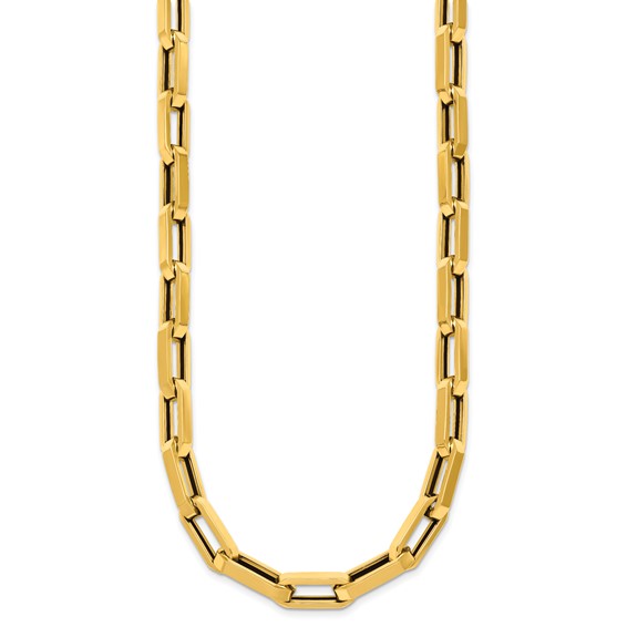 Herco 14K Polished Flat Oval Link 18 Inch Necklace