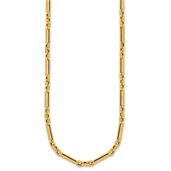 Herco 14k Polished  Oval Link 18 Inch Necklace