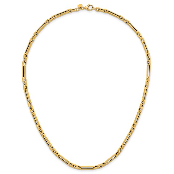 Herco 14k Polished  Oval Link 18 Inch Necklace