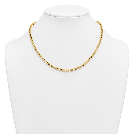 Herco 14K Polished  4mm Link 18.25 Inch Necklace