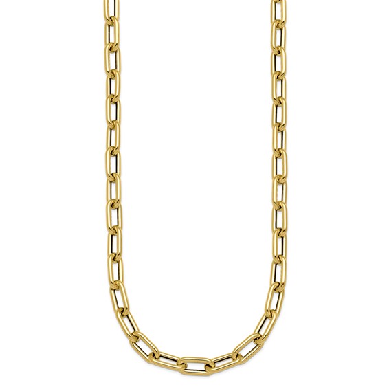 Herco 14K Polished 6mm Oval Link 18 Inch Necklace