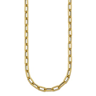 Herco 14K Polished 6mm Oval Link 24 Inch Necklace